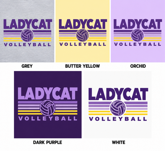LADYCAT RETRO VOLLEYBALL TEE